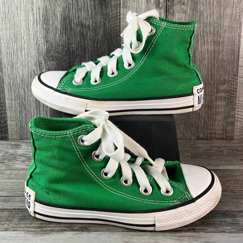 Converse Chuck Taylor All Star Green High Top Youth Sneakers A11526F Size 13